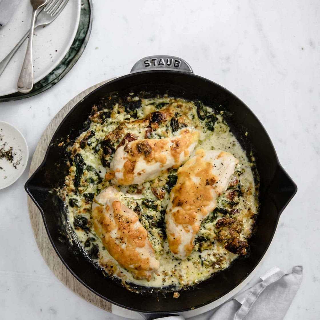 Keto Broccoli and Cheese Stuffed Chicken