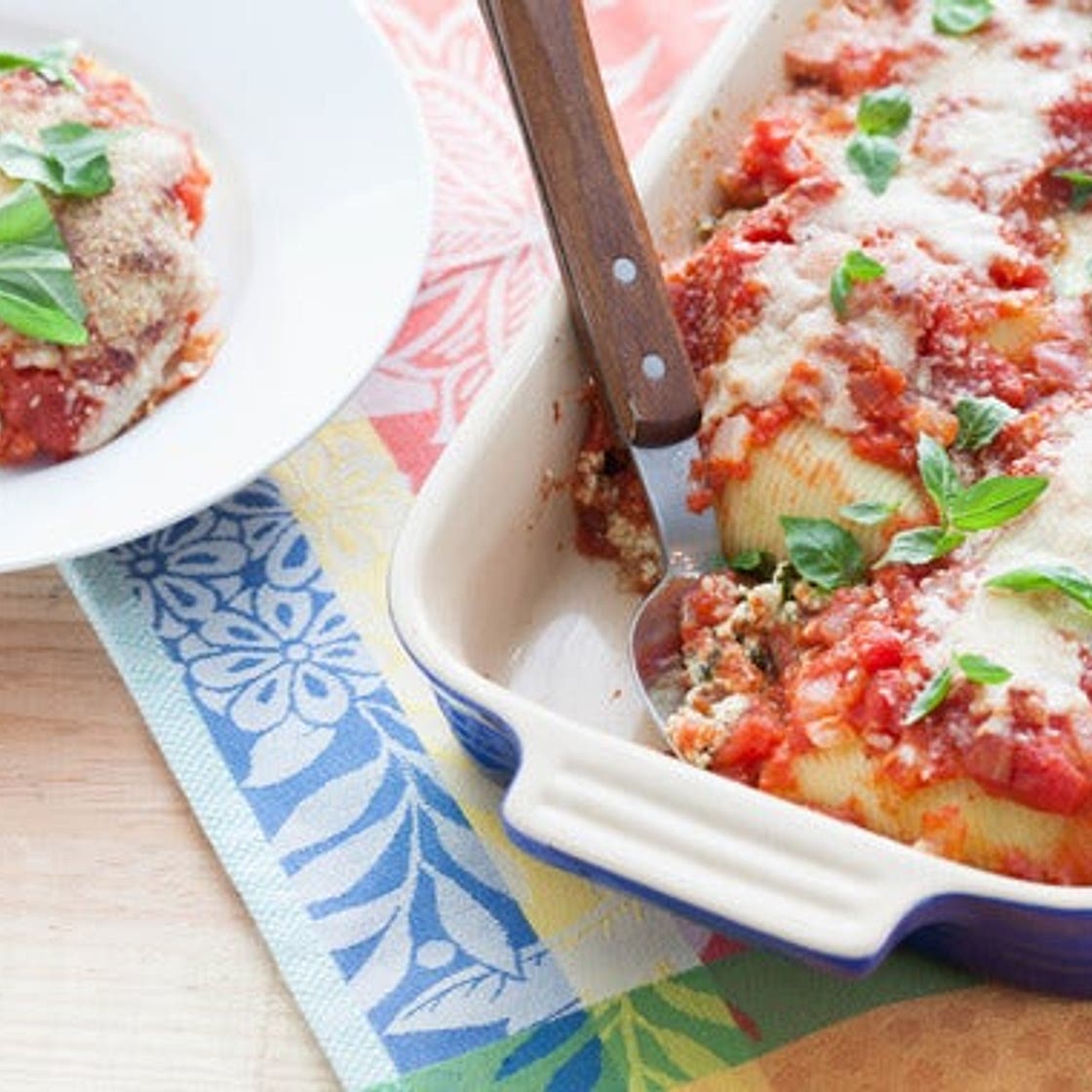 Stuffed Shells with Spinach Ricotta