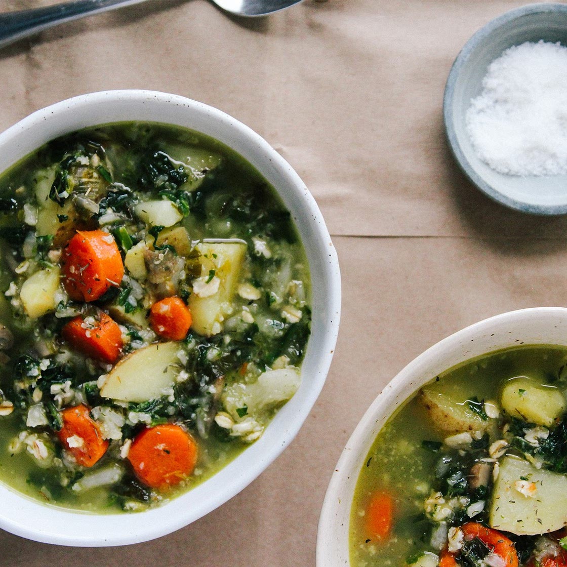 Icelandic Vegetable and Oat Soup