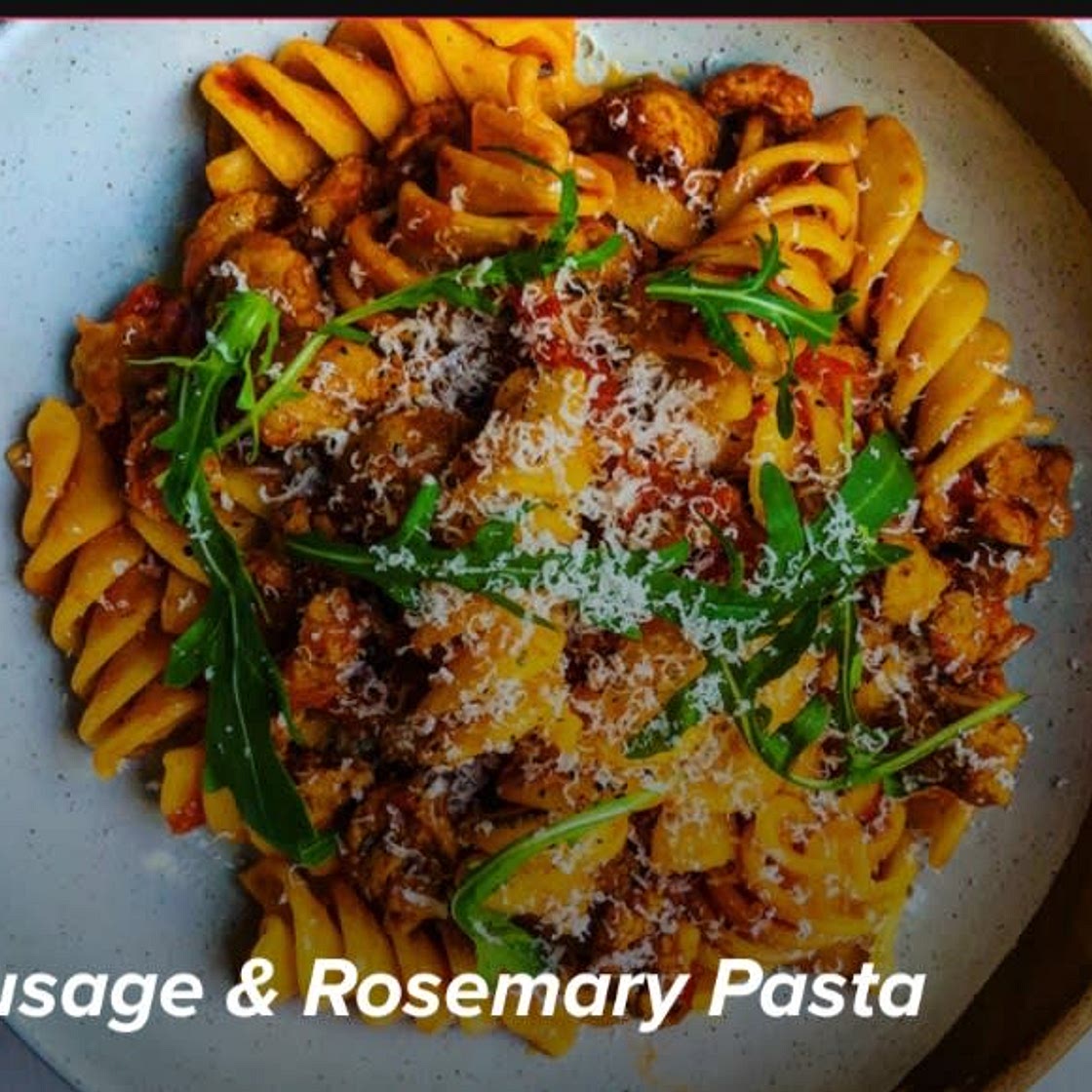 Sausage and Rosemary pasta