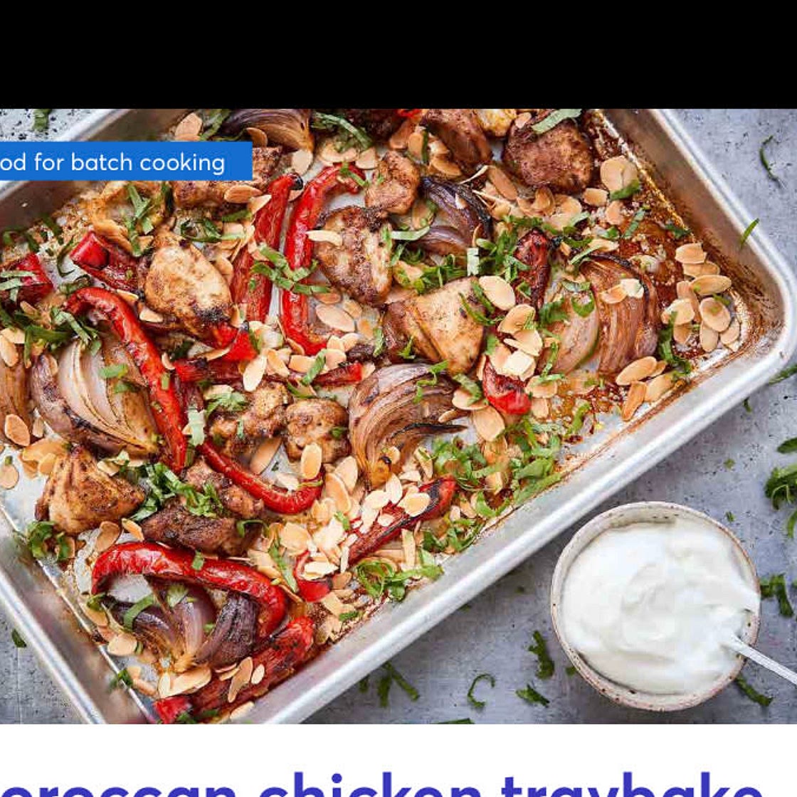 Moroccan chicken traybake 