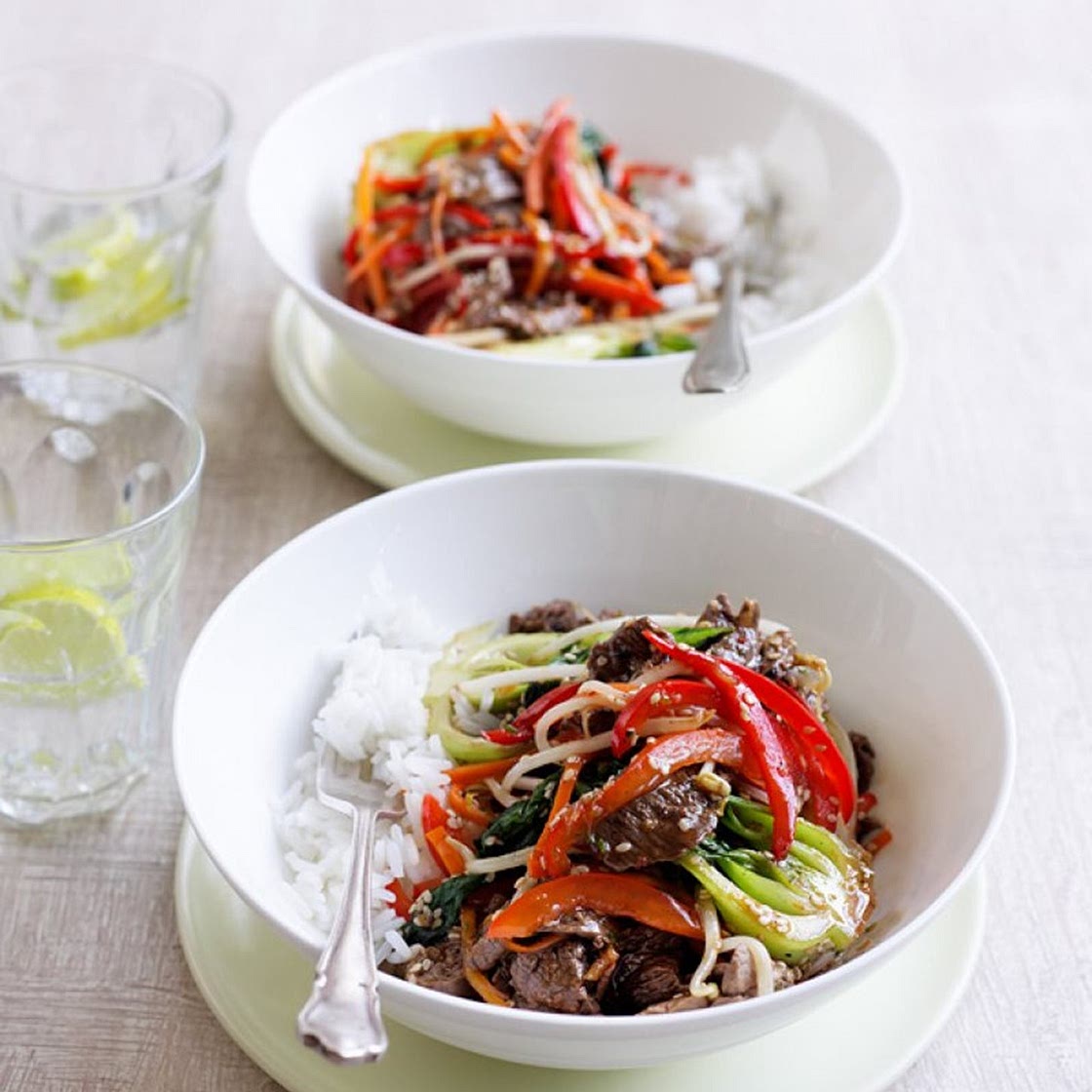 Sesame beef stir-fry