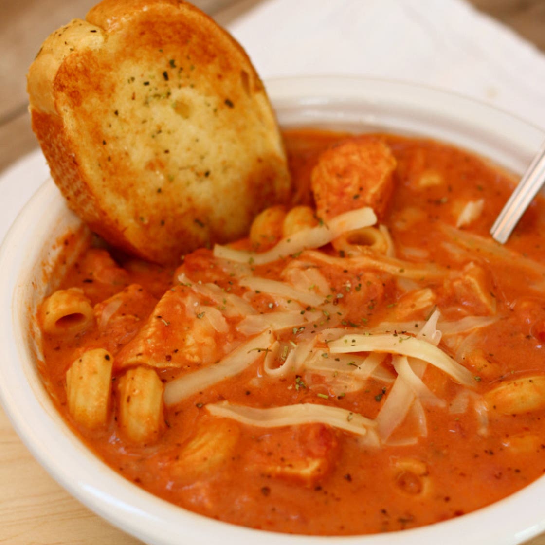 Instant Pot Creamy Chicken Parm Soup
