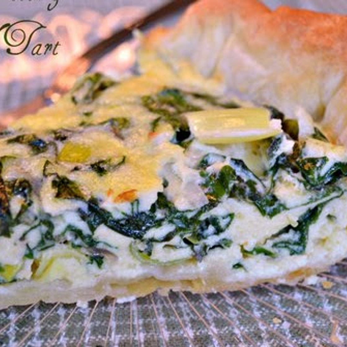 For the love of puff pastry {Alsatian Leek & Swiss Chard Tart}