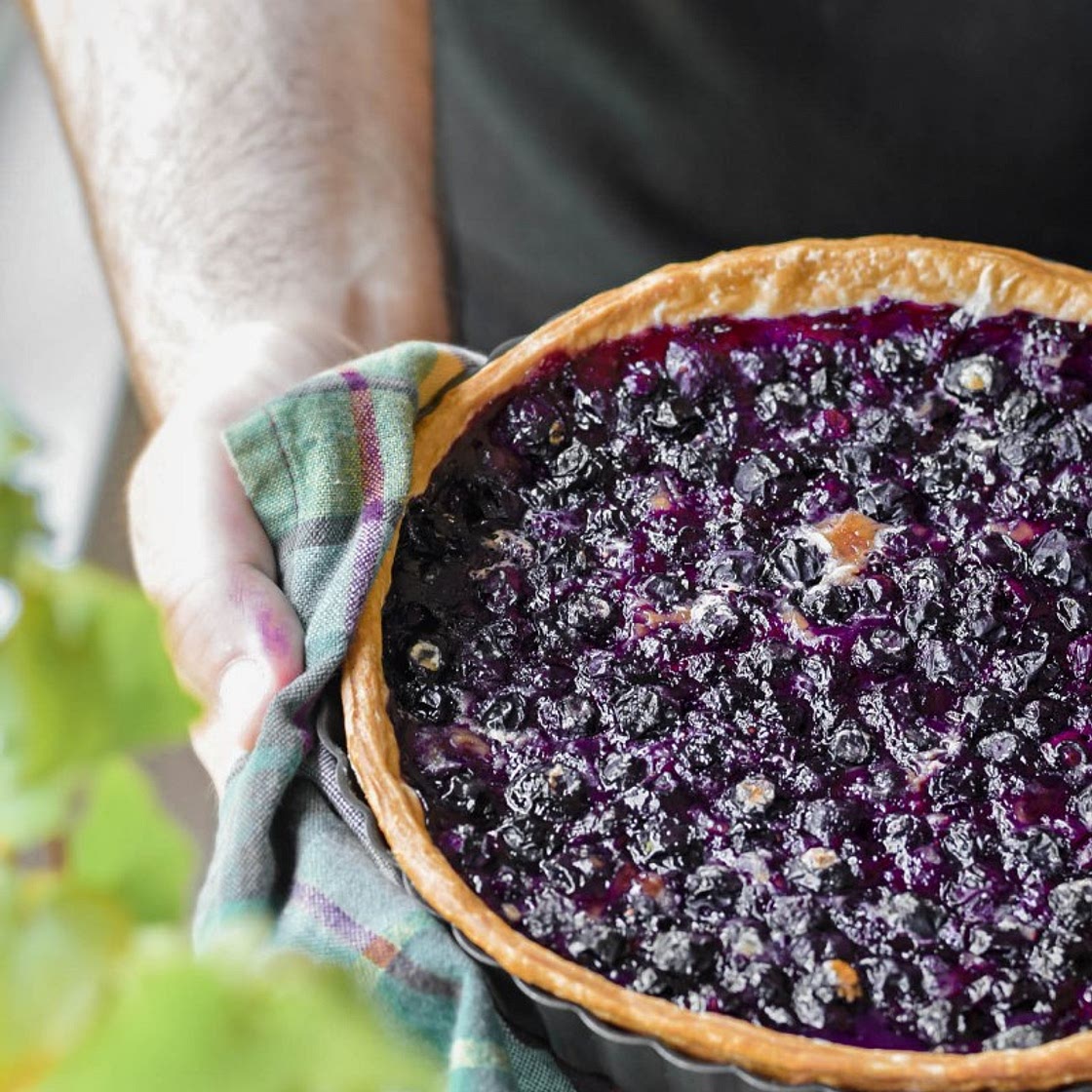 Blueberry pie from Alsace