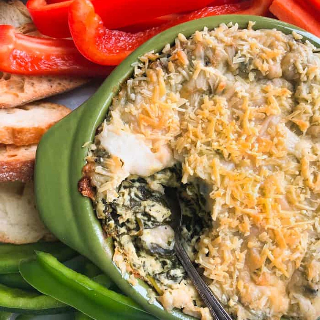 VEGAN SPINACH DIP RECIPE | Dairy-Free, Gluten-Free, Vegan