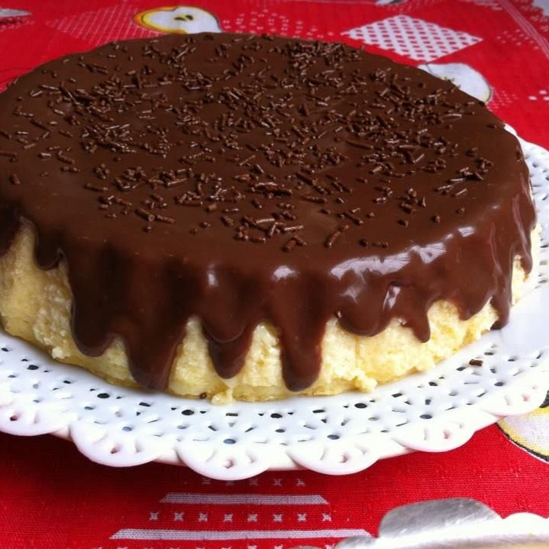 Cheesecake prático com ganache