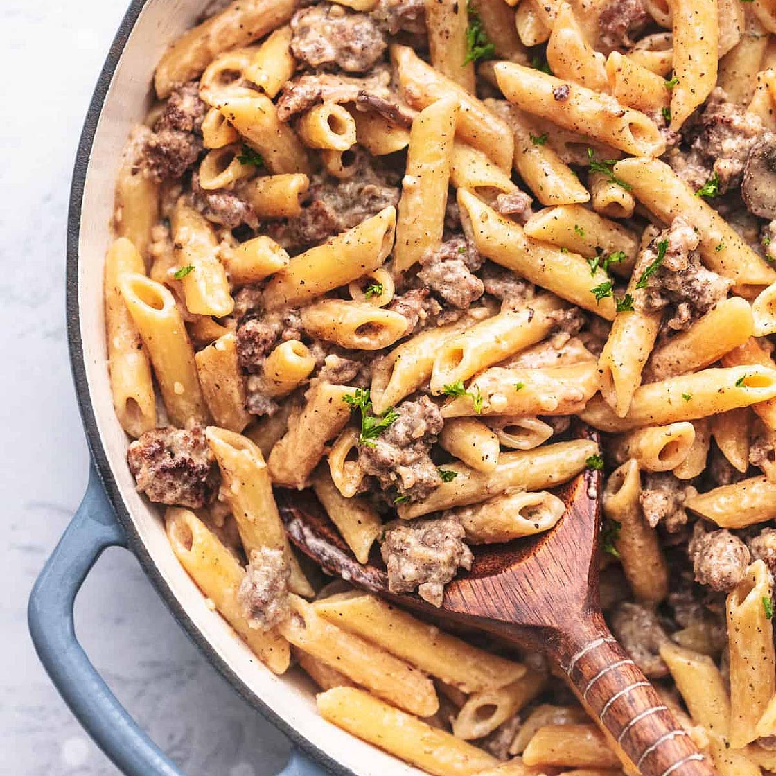 creamy sausagemeat pasta