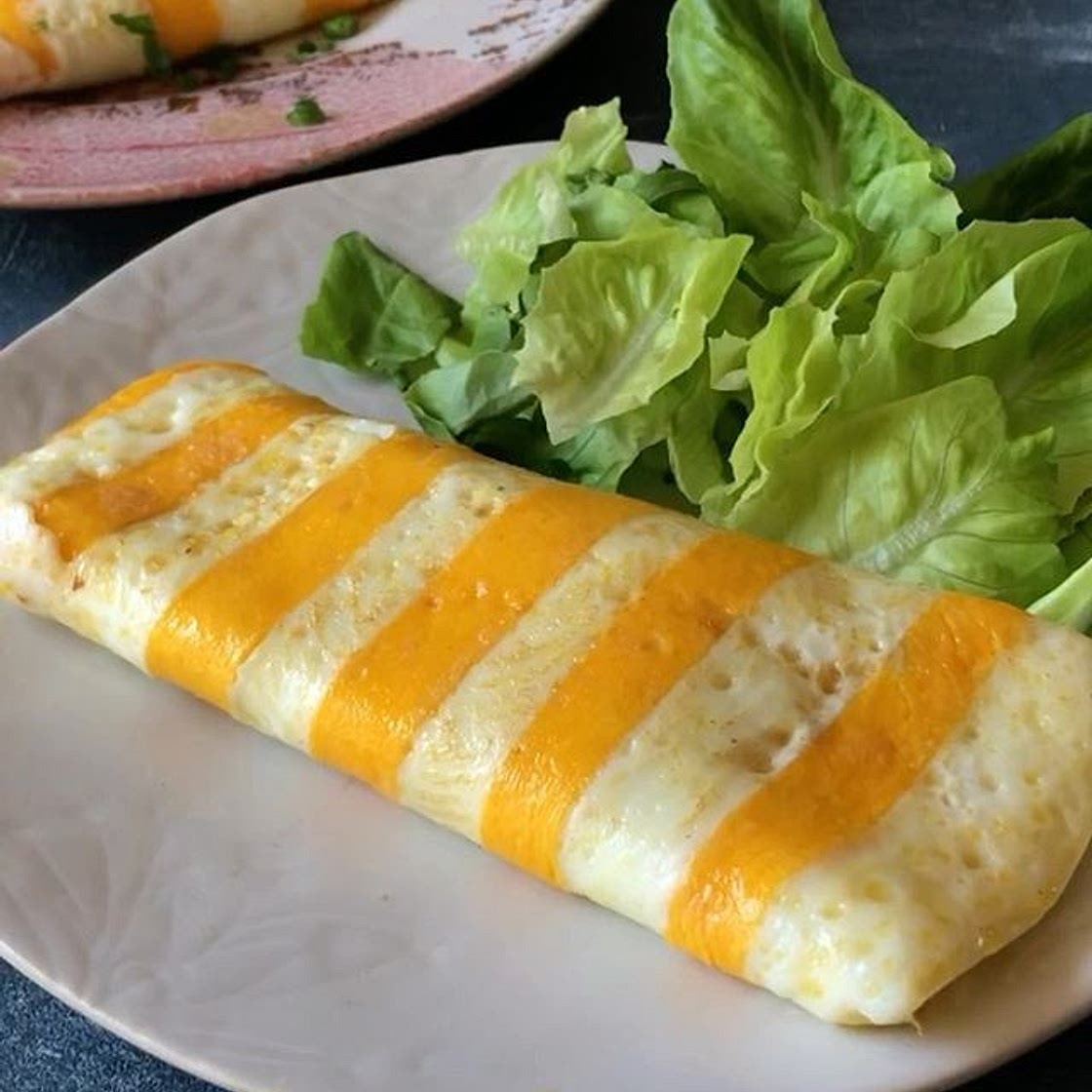 Stripy omelette 