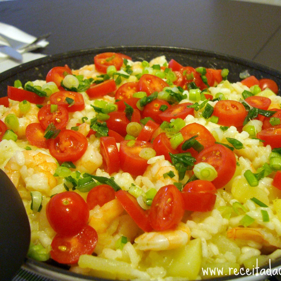 Risoto de camarão