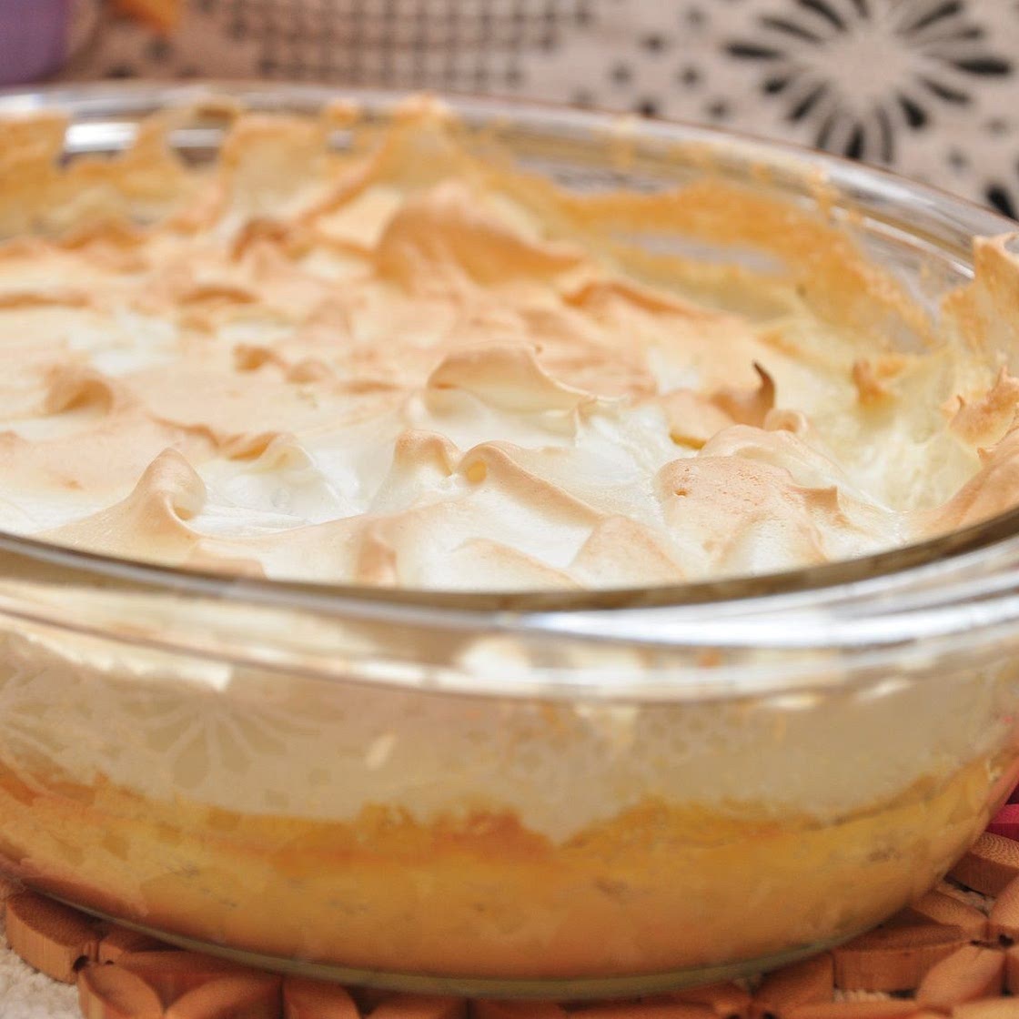 Sobremesa quente de maçã