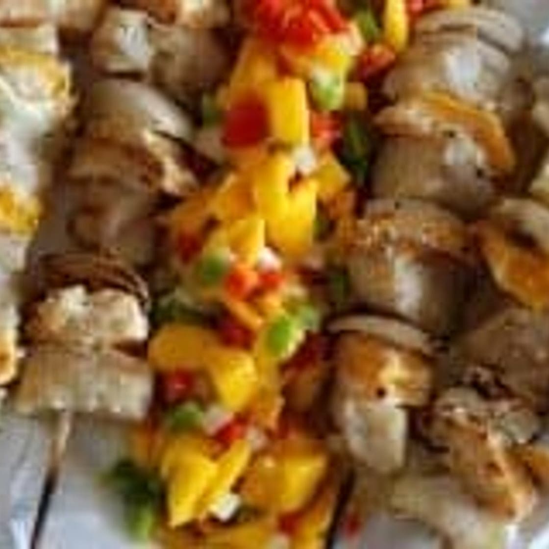 Grilled Red Snapper with Mango-Pepper Salsa