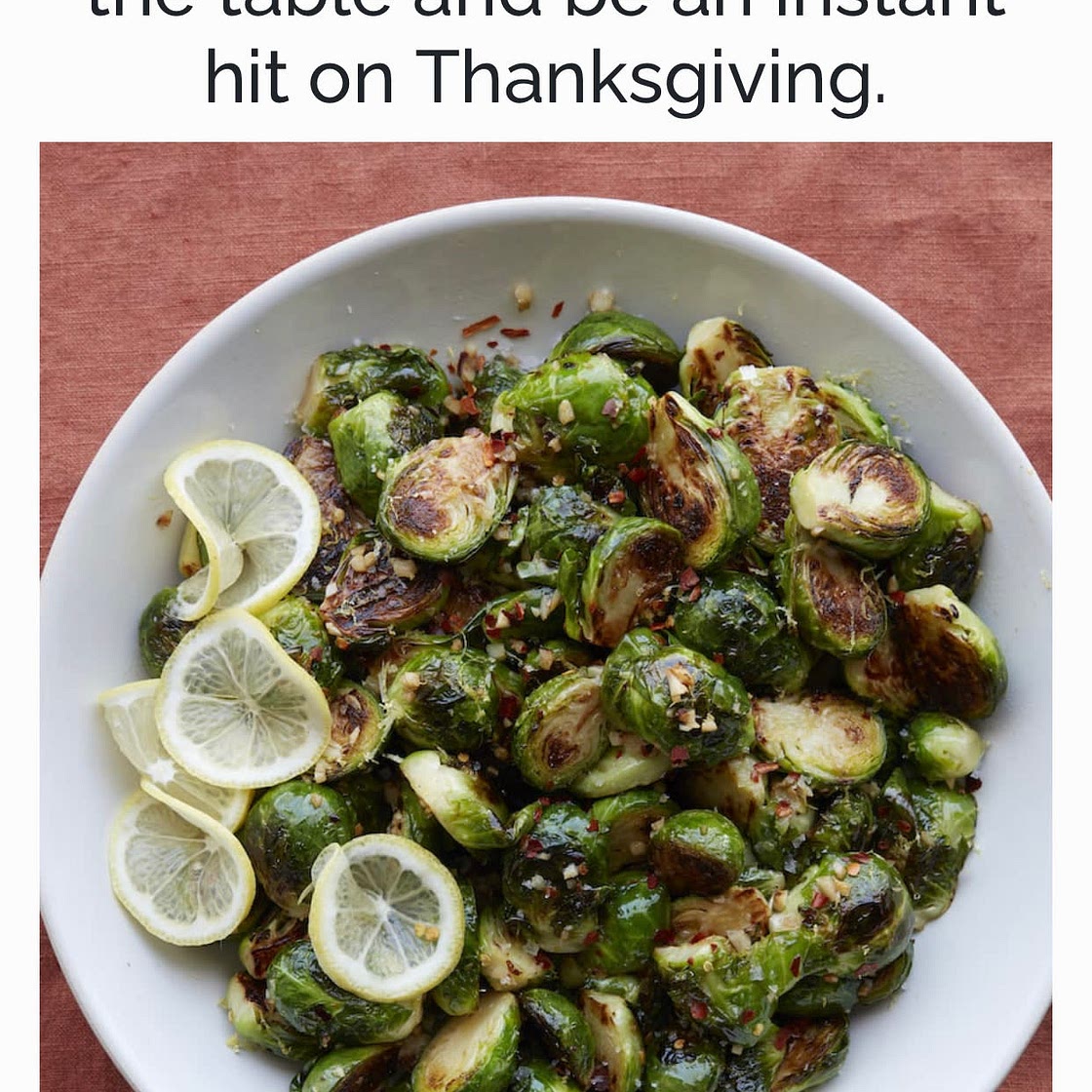 Sautéed Brussels Sprouts with Lemon Garlic Butter