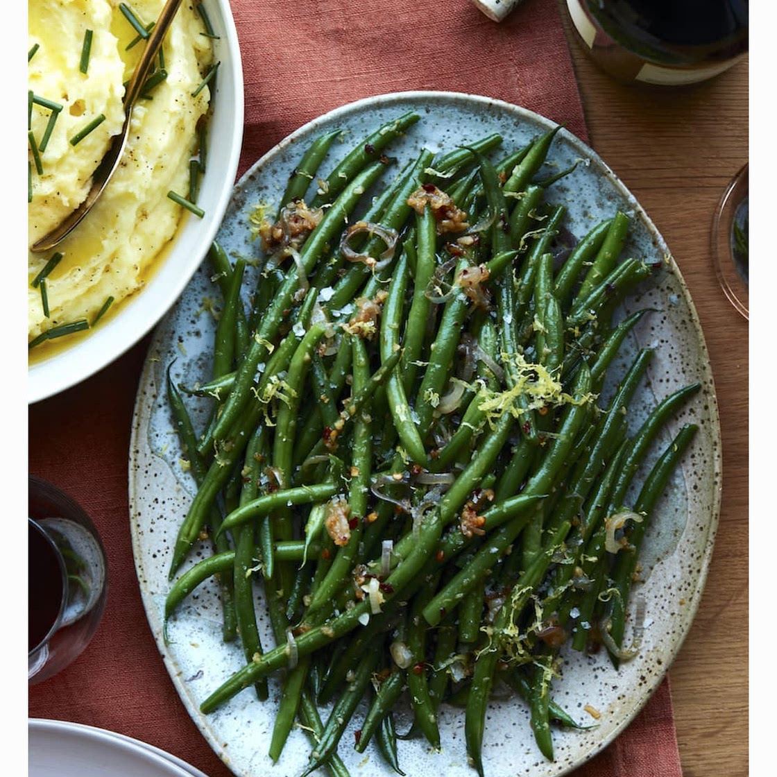 Spicy Garlic Green Beans 