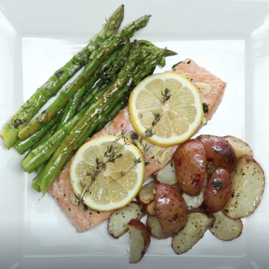 One Pan Salmon and Vegetables
