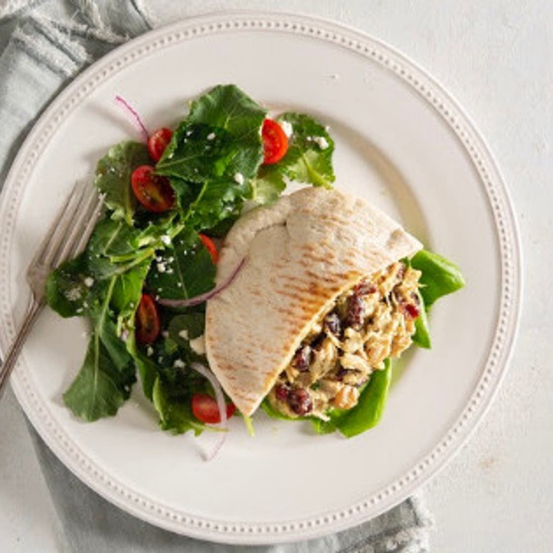 Curried Chicken Salad Pitas