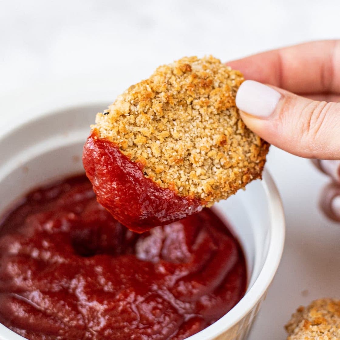 Crispy Chickpea Nuggets (oil-free)