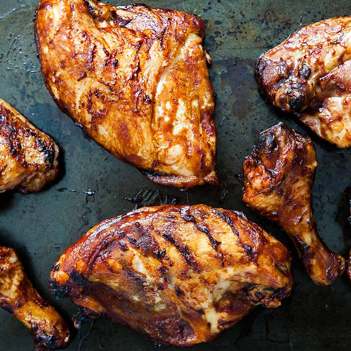 Barbecued Chicken on the Grill