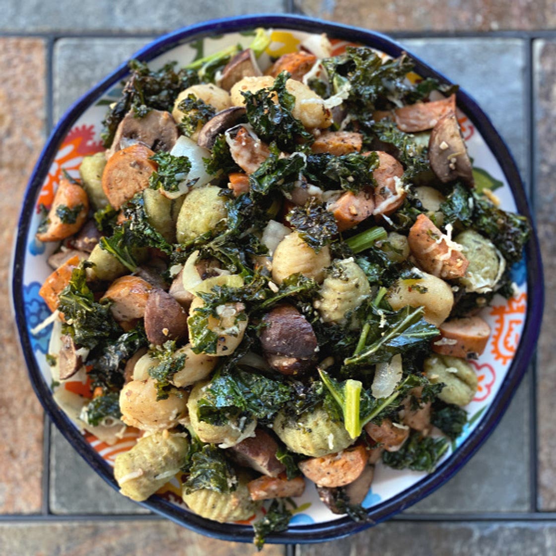 Sheet Pan Gnocchi with Sausage + Veggies