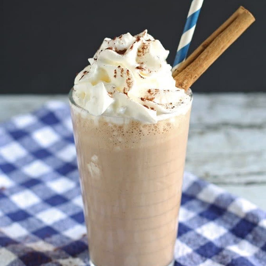 Chocolate Cinnabon milkshake 