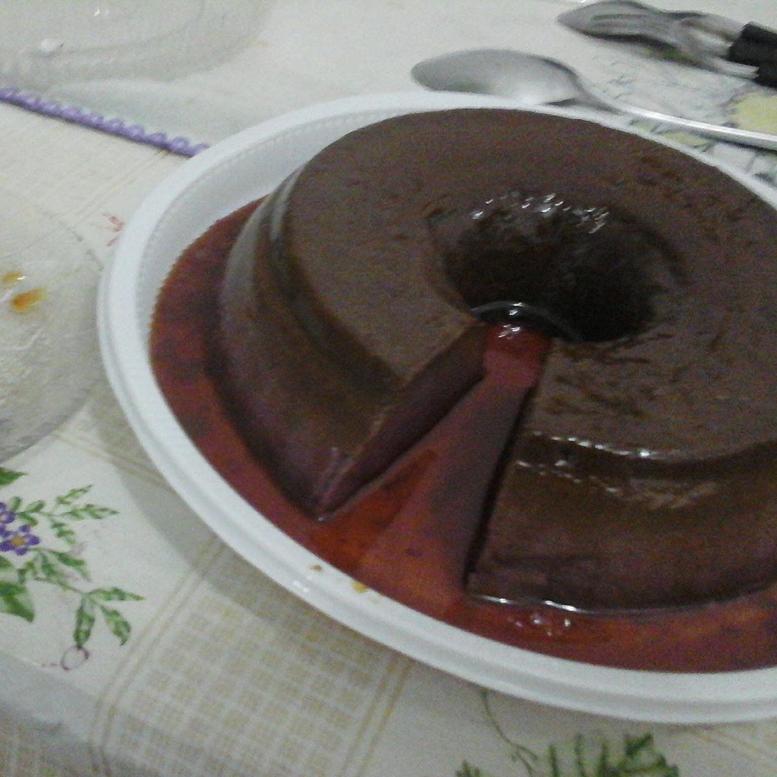 Pudim de açai