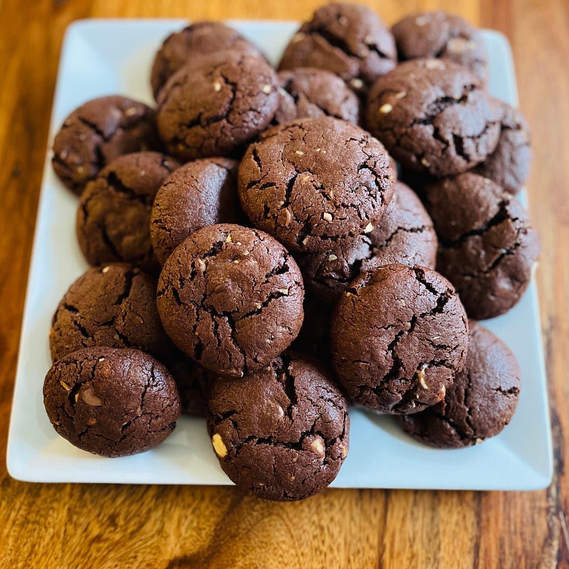Lou’s Triple Choc Chip Coconut Chocolate Cookies