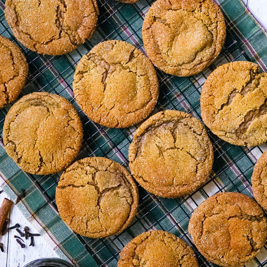 Vegan Ginger Molasses Cookies