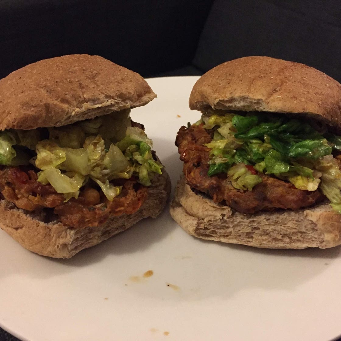 Spicy Thai Peanut Burgers