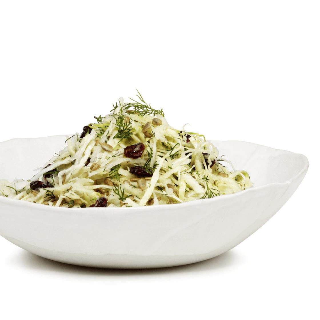 Kohlrabi and Cabbage Salad with Maple Lemon Dressing