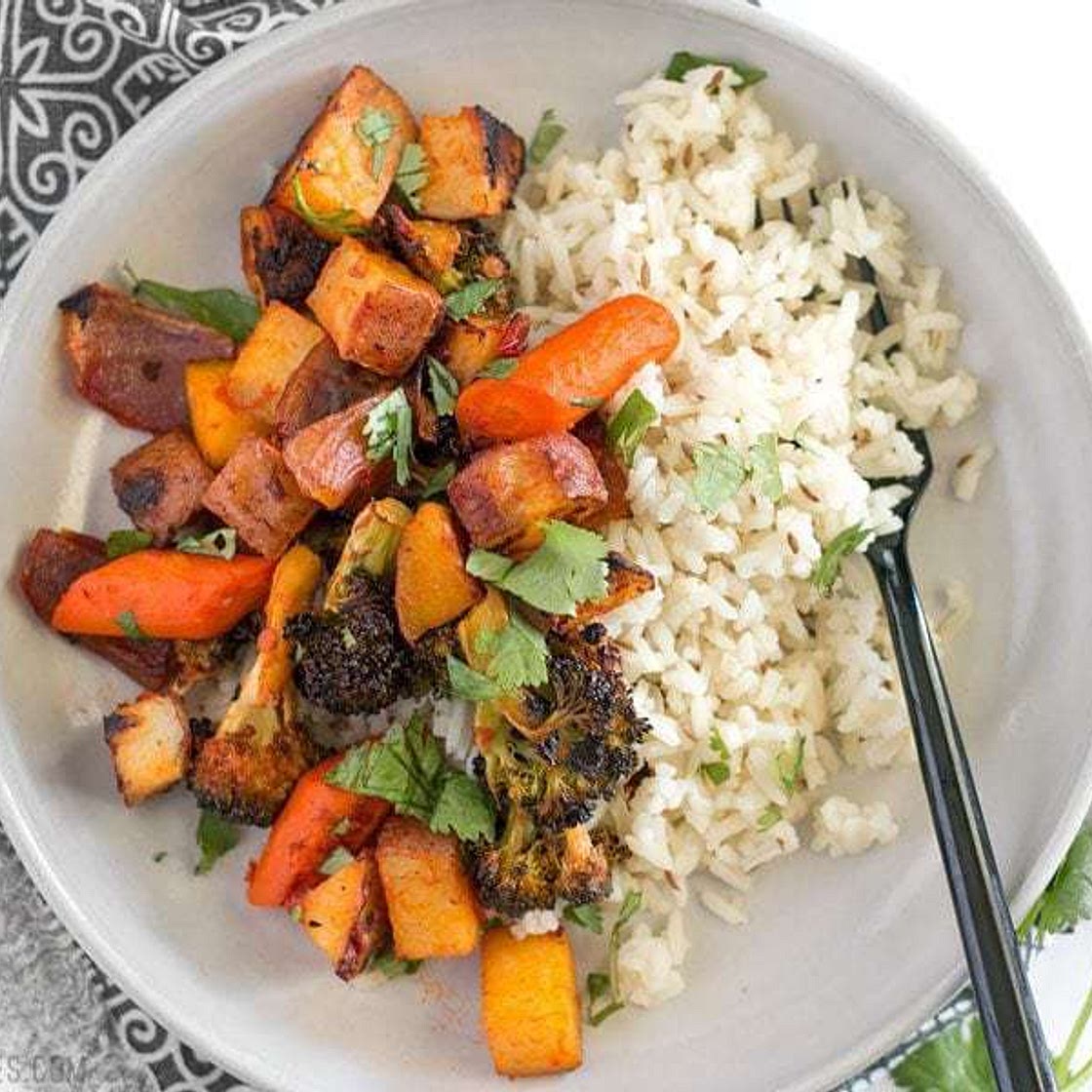 Harissa Roasted Vegetables