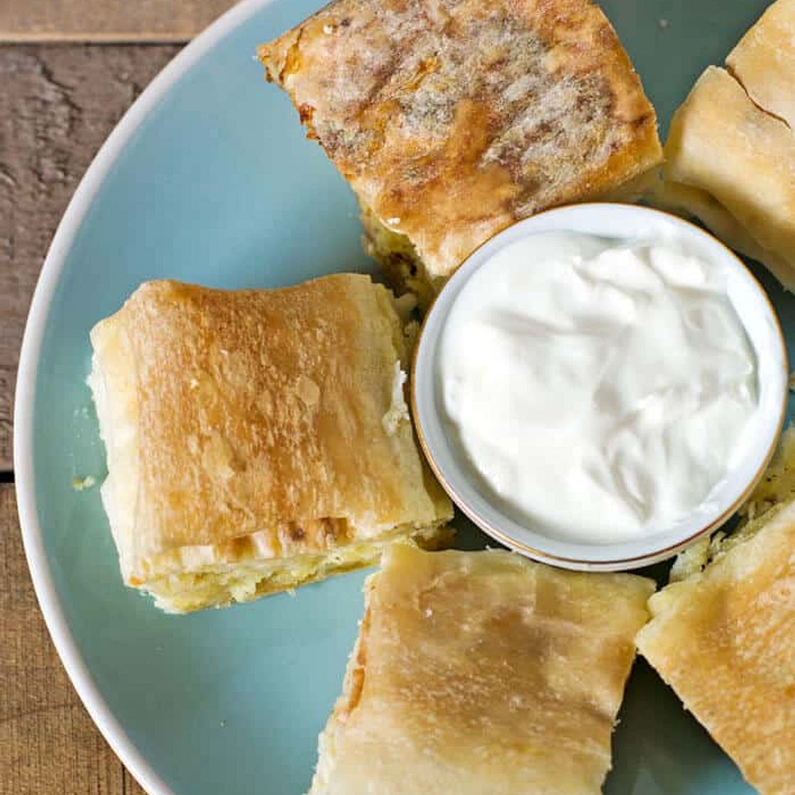 Bosnian Cheese Pie (Pita Sirnica)
