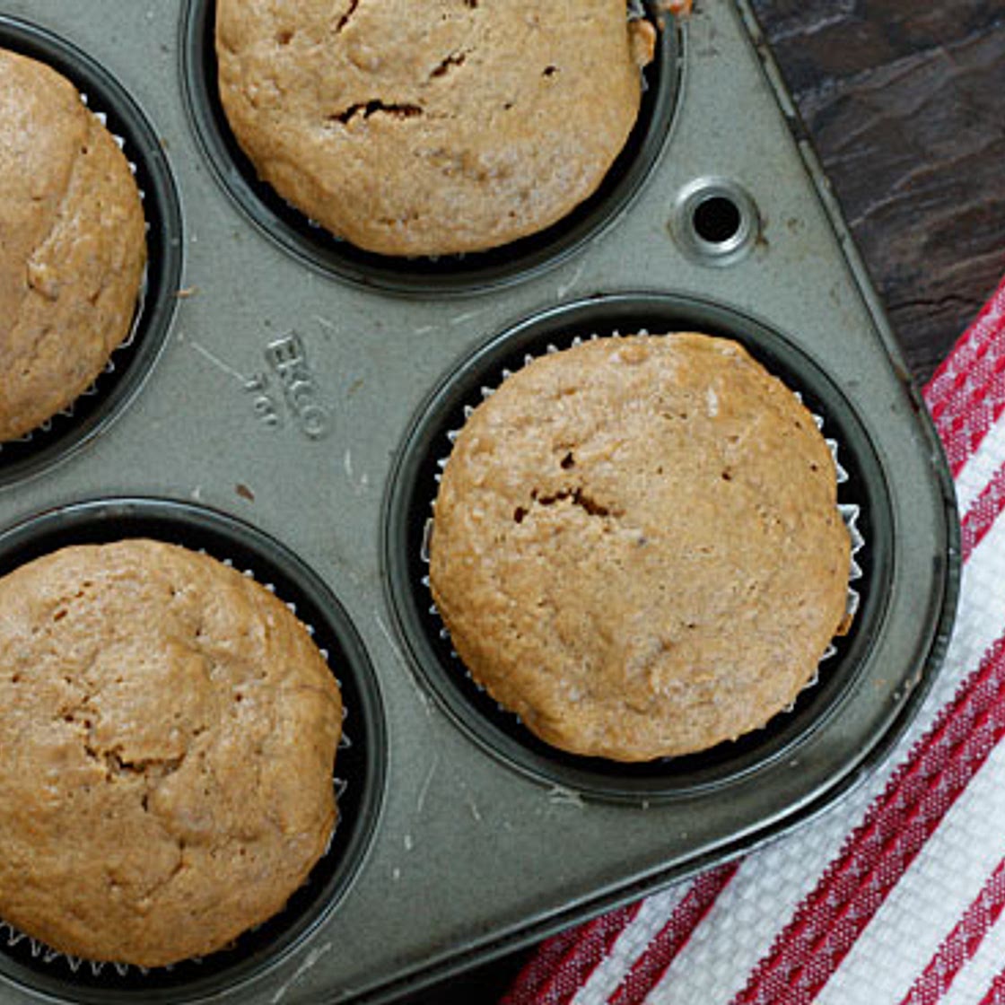 Peanut Butter Banana Muffins