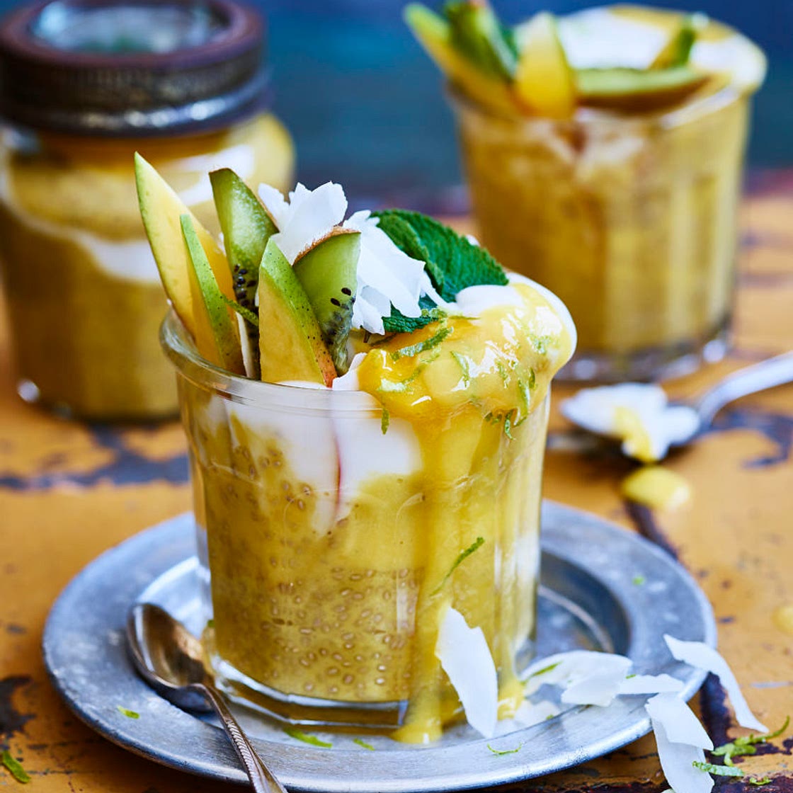 GRAB & GO TROPICAL CHIA SEED PUDDINGS - Avant-Garde Vegan