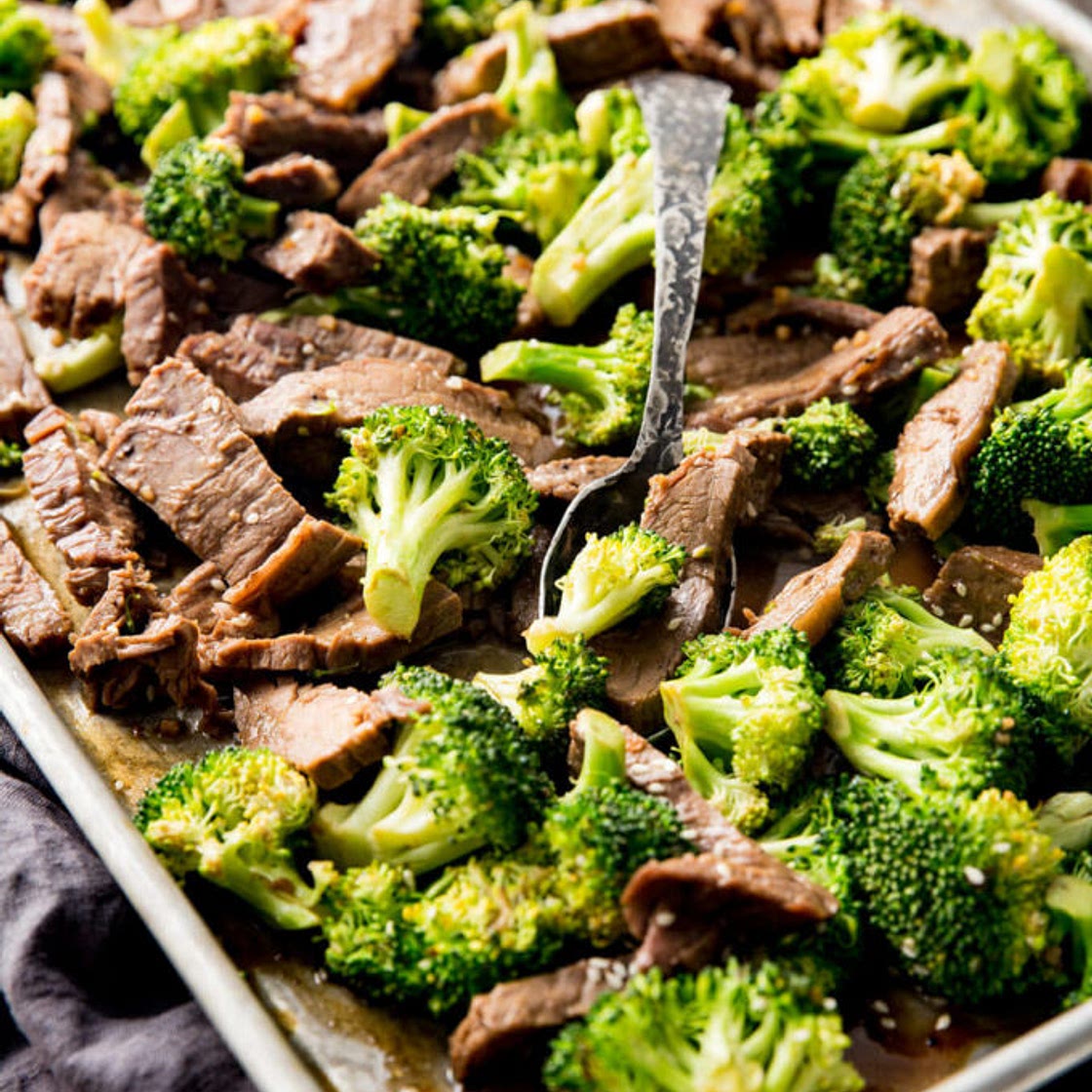 Sheet Pan Beef and Broccoli