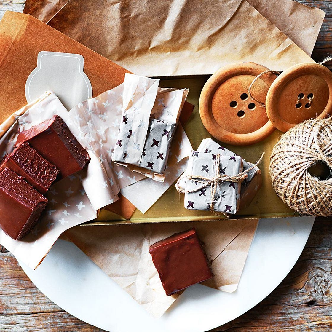 Chocolate peppermint fudge