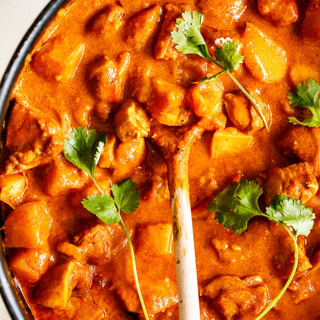 Chicken curry with rice