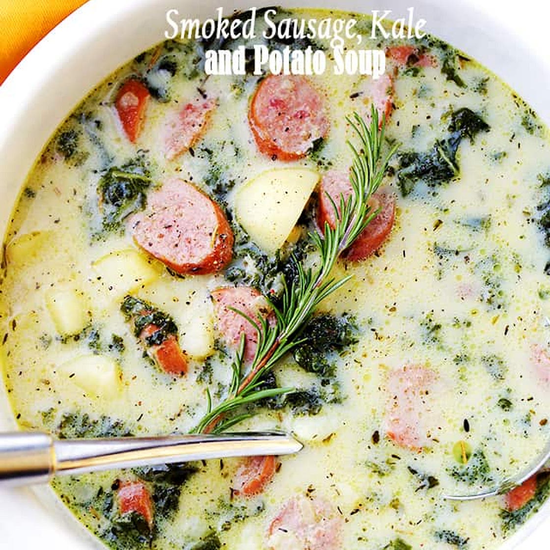 Smoked Sausage, Kale and Potato Soup