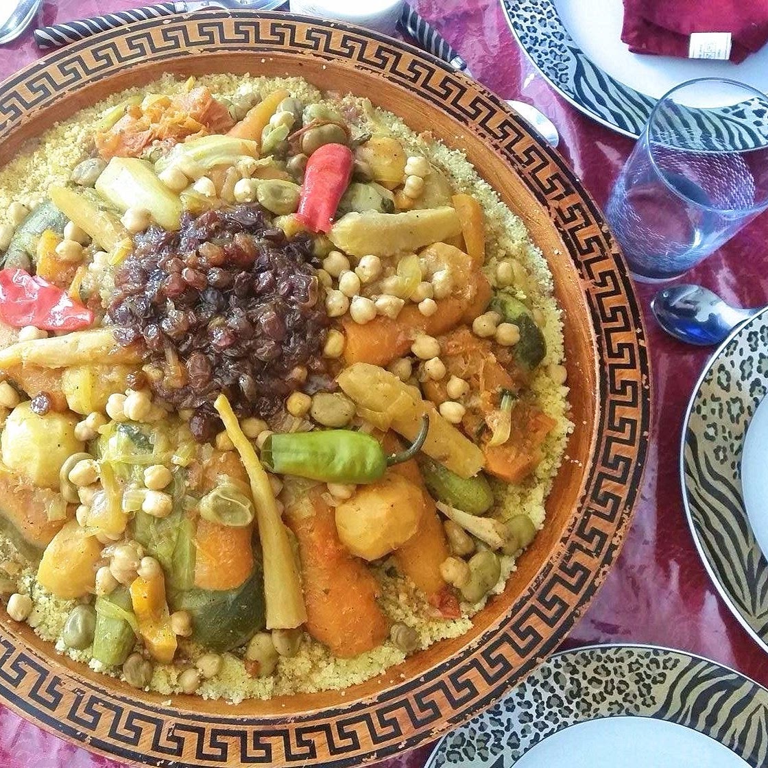 Moroccan Couscous with Seven Vegetables Recipe