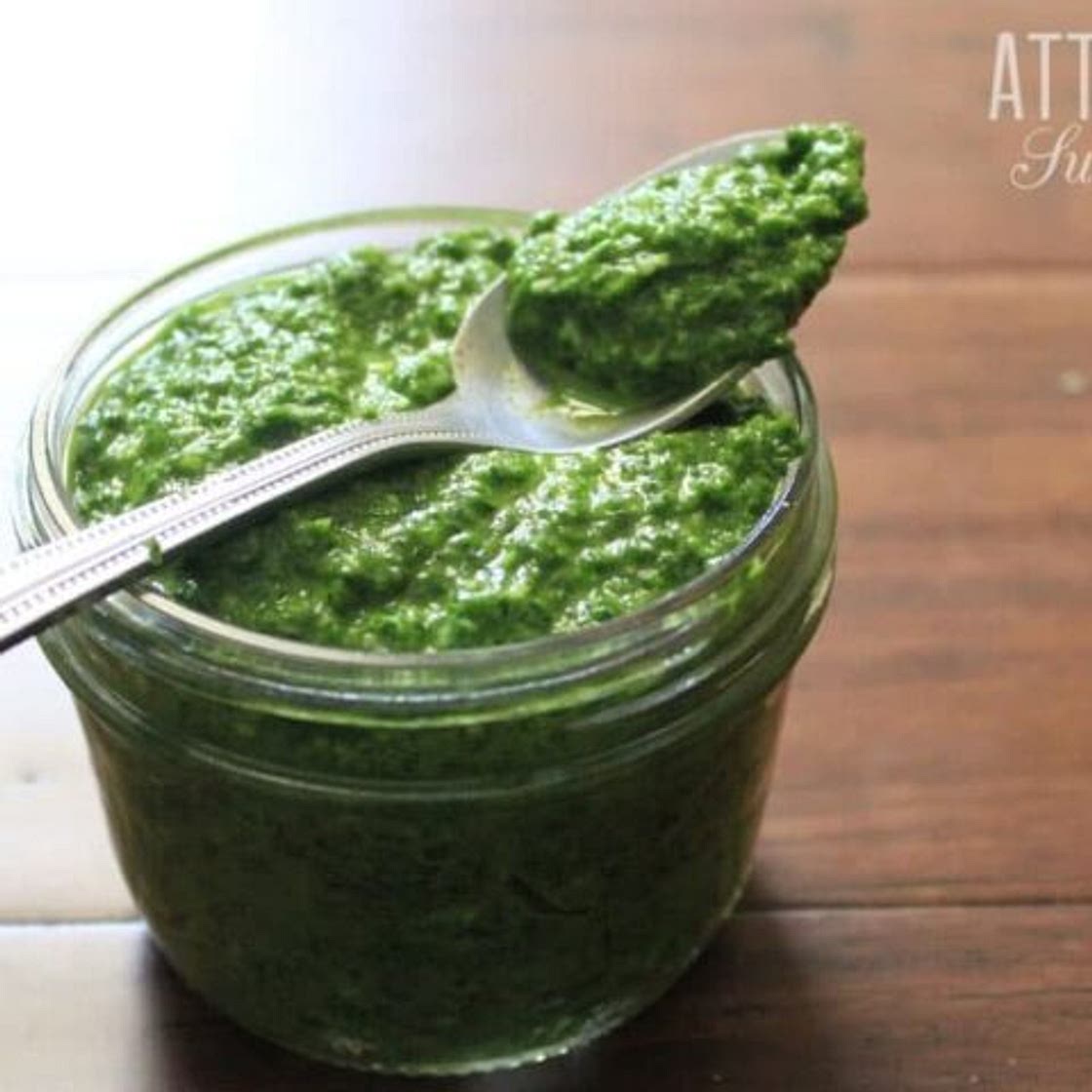 Radish Greens as Pesto