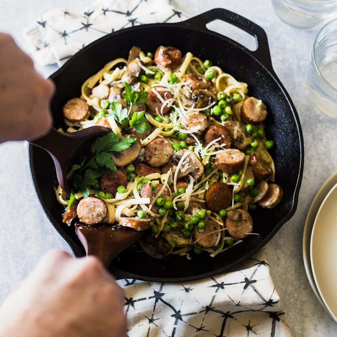 Apple Chicken Sausage Pasta