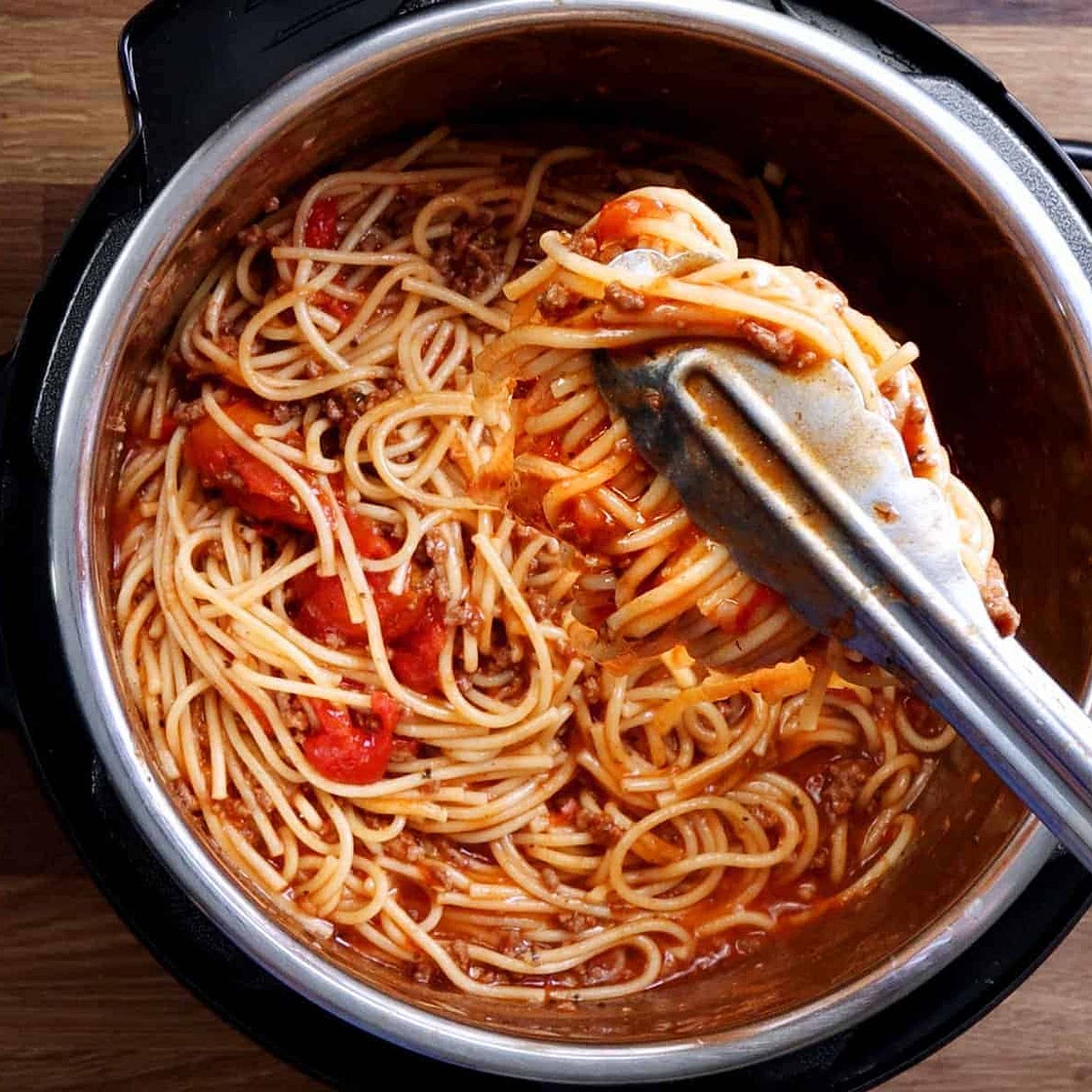 Spaghetti in the instant pot sale
