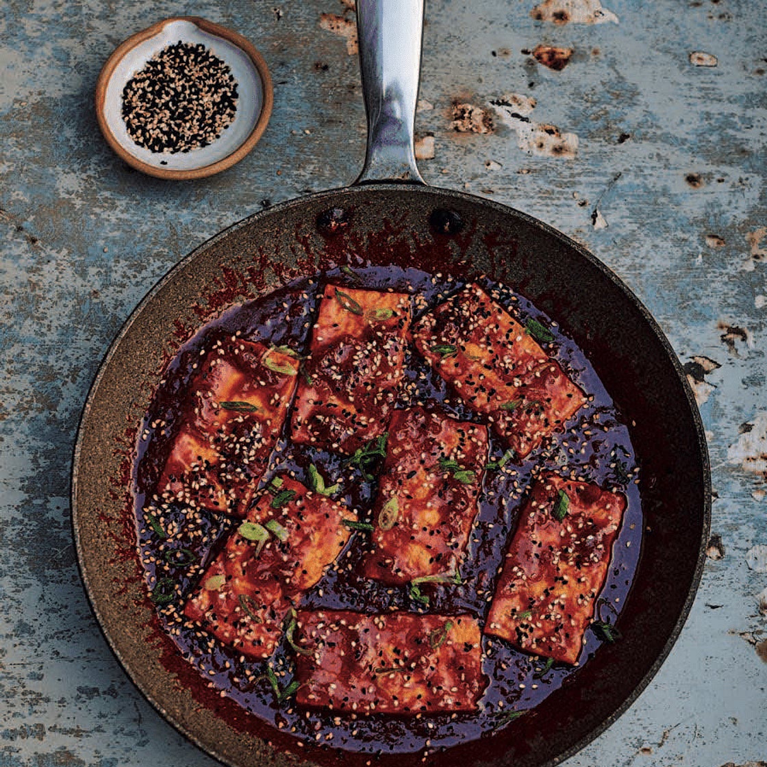 Honey, Soy, and Ginger Braised Tofu