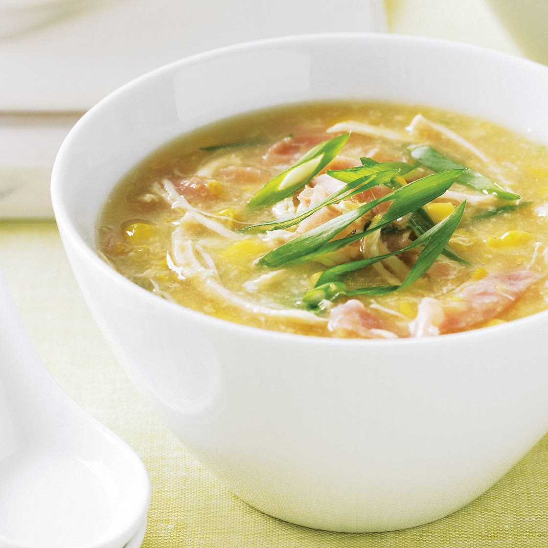 Chicken and sweet corn soup
