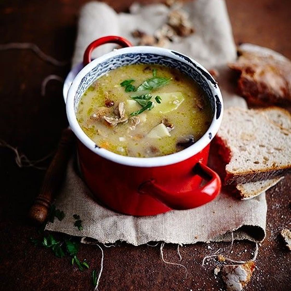 Grandma’s Homemade Czech Potato Soup – Bramboracka