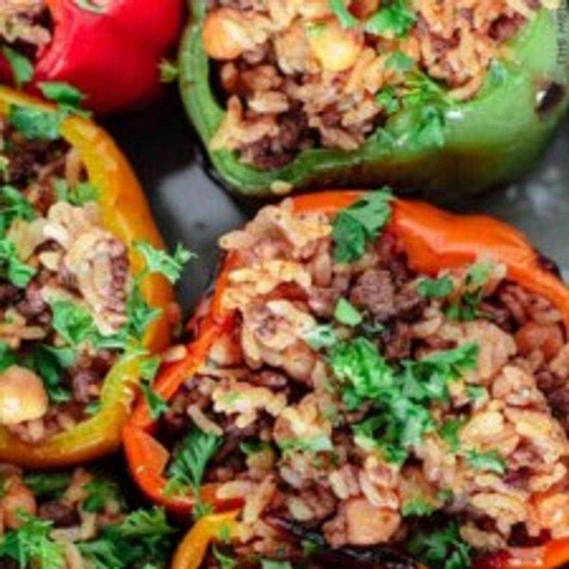 Greek Style Stuffed Peppers Recipe
