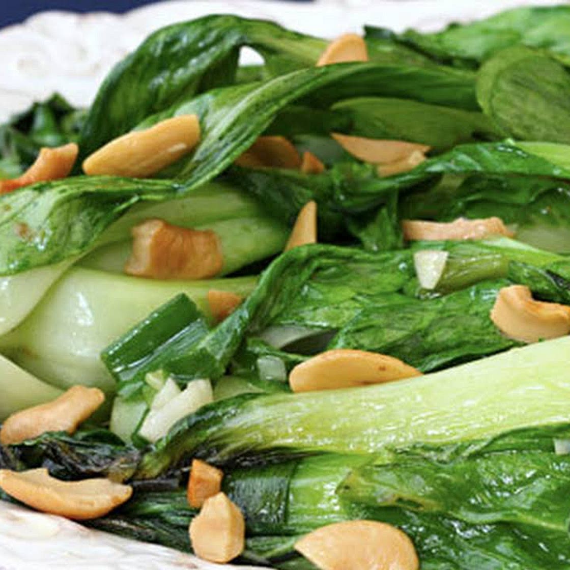 Baby Bok Choy With Cashews