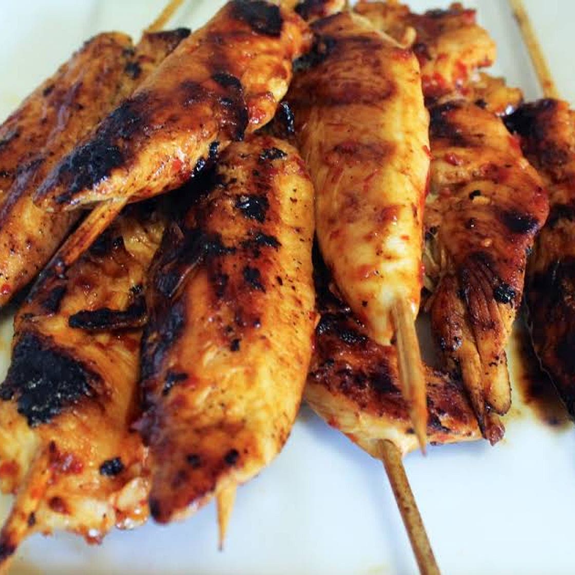 Chili Garlic & Lime Chicken Satay Skewers Recipe | Yummly