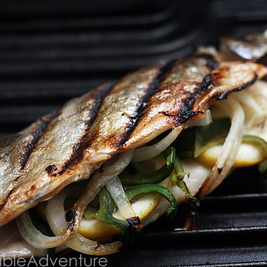 Stuffed Grilled Trout