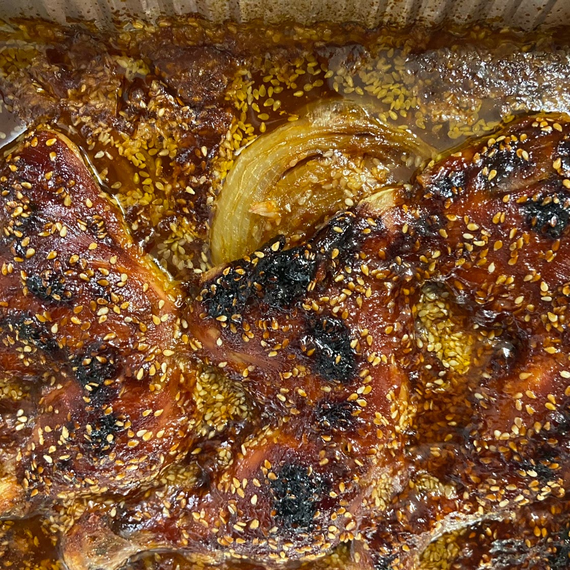 Sesame Baked Chicken Bottoms