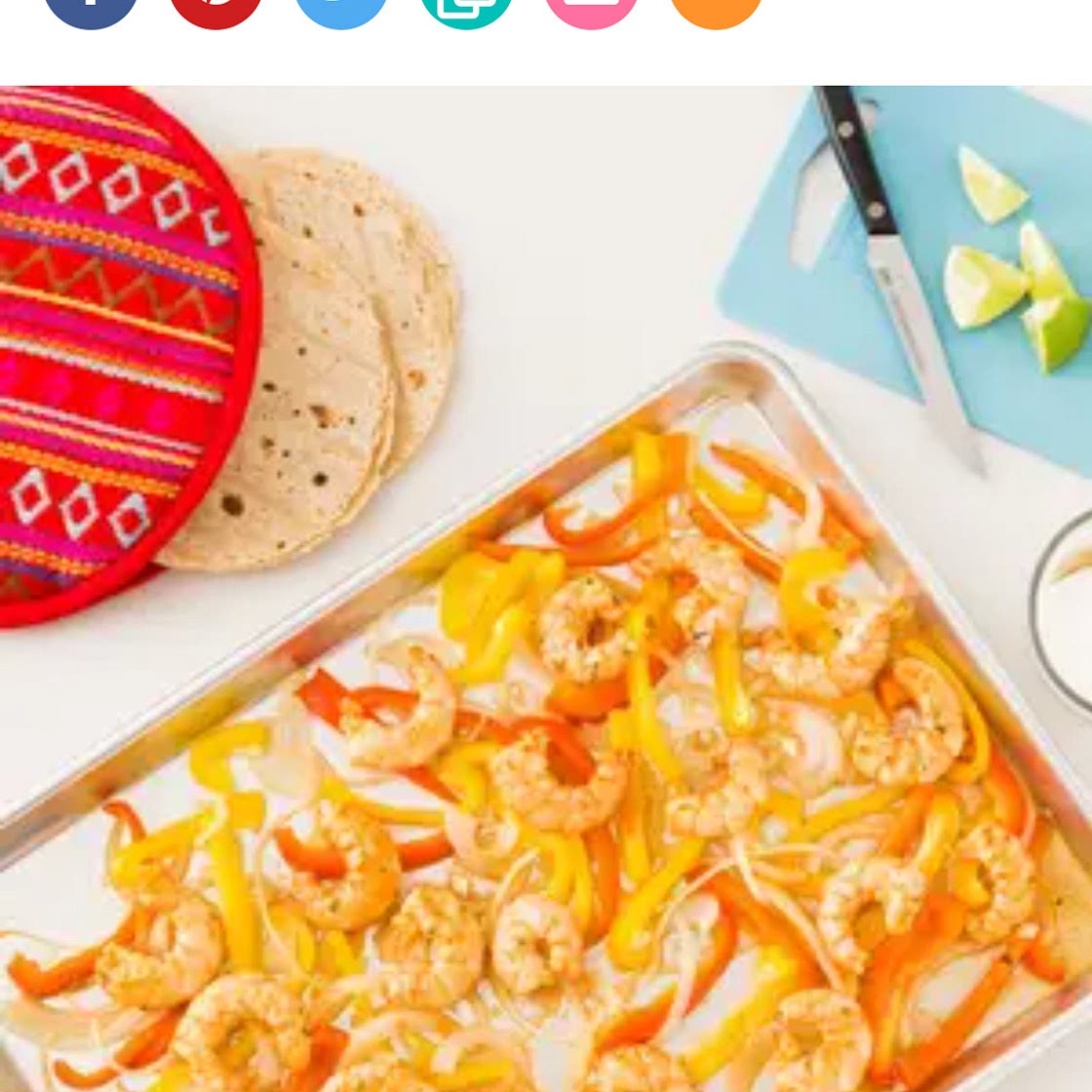 Sheet Pan Shrimp Fajitas